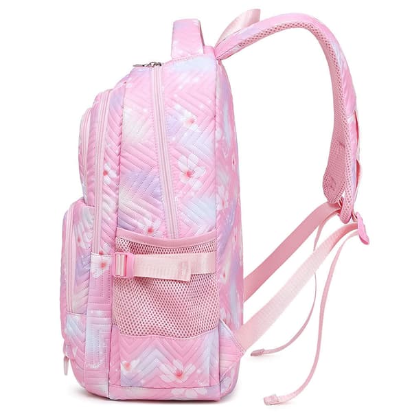 Kpop Devil Hunter Tryckt Ryggsäck, Studentryggsäck med Stor Kapacitet, Blommig Ryggsäck, Reseryggsäck Purple E