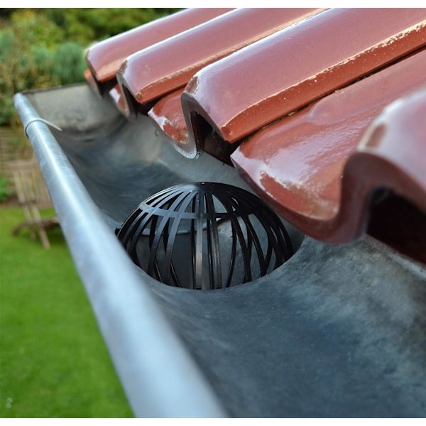 Avloppsnätslock i plast, svart, runt, anti-blockering, Balco