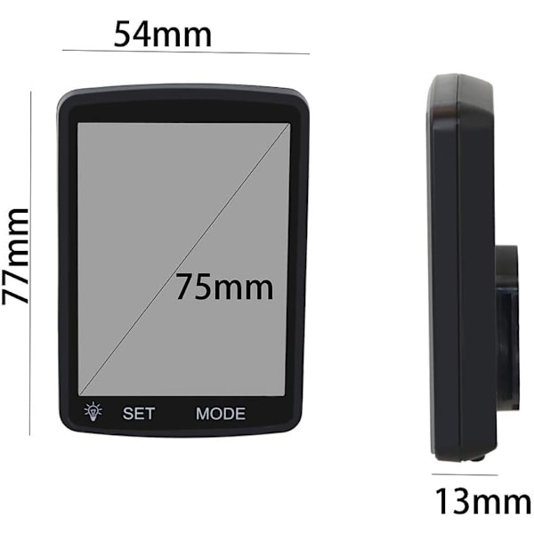 Trådløs cykelcomputer 12 funktioner Vandtæt speedometer Speedo