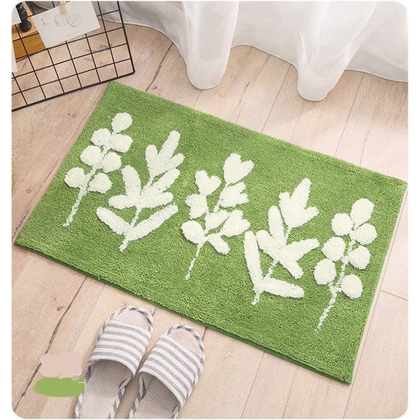 Absorberande halkfri badrumsmatta duschmatta Chenille Shaggy Vatten