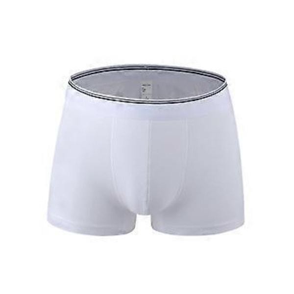 Herre Undertøy Boxershorts Fukttransporterende Bomull No-Ride-Up 6-Pakning white m