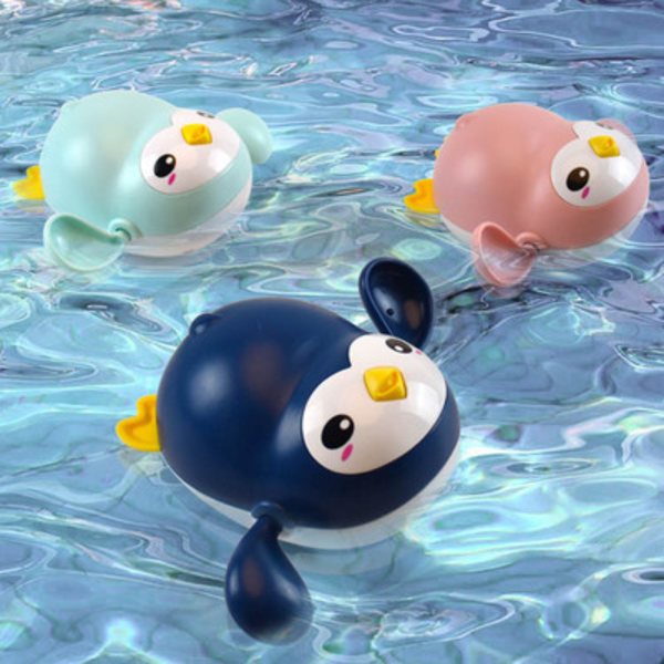Bedårende badelegetøj til småbørn og børn (Blue Q-version, der spiller pingviner *3)