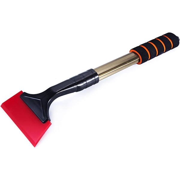 (Punainen) Jäänraaputin autoille, 40cm lumiraaputin vaahtokahvalla, L