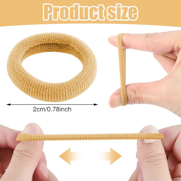 200 stk. hårstrikk for barn, sømløse elastiske hårstrikk, mini scrunchie