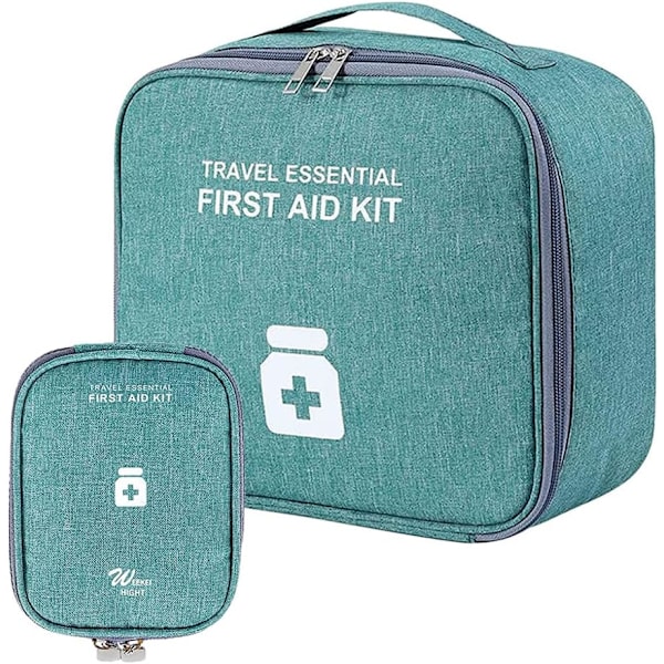 2-pack bärbar första hjälpen-kit, tomt första hjälpen-kit, mini portab