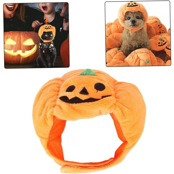 Halloween Pet Pumpkin Hat Chiens Chats Dress Up Cosplay Costume P