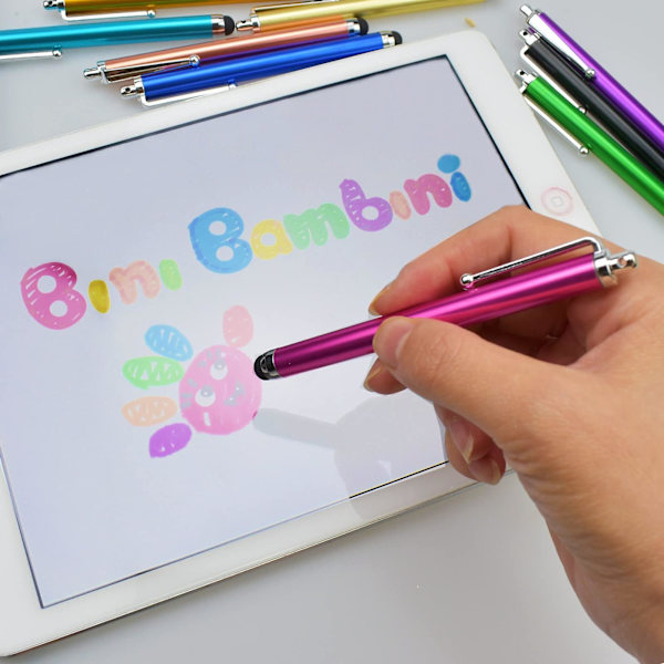 20 stk Tablet Stylus Pen Universal Kapacitiv Stylus Pen Til Touchscreen Telefon Pad Computer Laptop Tilfældig Farve