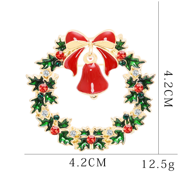 Julbrosch - Krona, Strass Mode Corsage, Kläder Ac