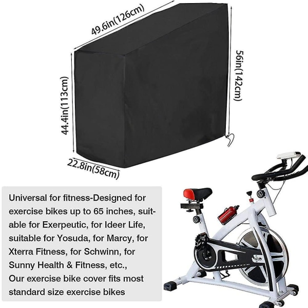 Överdrag för motionscykel, vattentätt och dammtätt överdrag för inomhuscykel