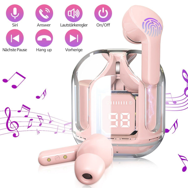Trådløse hodetelefoner TWS gaming hodetelefoner Bluetooth hodetelefoner 5.1 + EDR støydemping