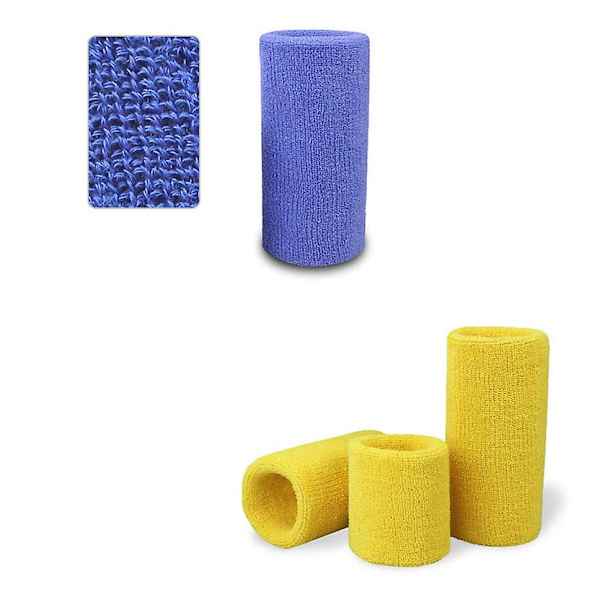 Bracers Sports Svettavvisande Handledsstöd Bandage för Basket Tennis Badminton Träning Bracers Svart