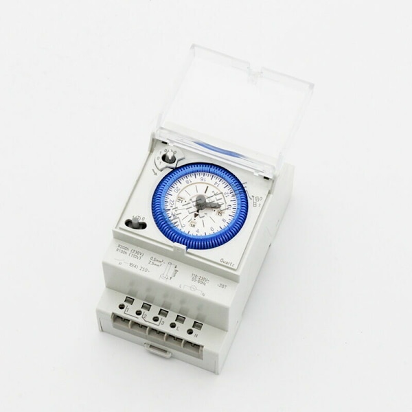 3 stk. Analog timer med synkronmotor og dagsprogram, t