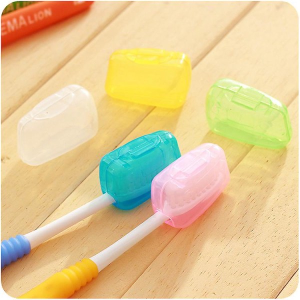 50 Pcs Travel Portable Toothbrush Head Covers Toothbrush Protective Case