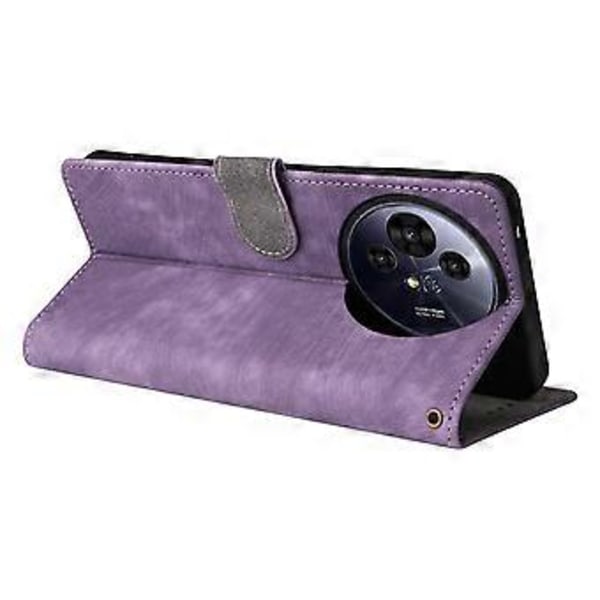 Til TCL 50 Pro NxtPaper 5G/50 NxtPaper 5G Wallet Case RFID-blokering PU Læder Cover Stand View Purple