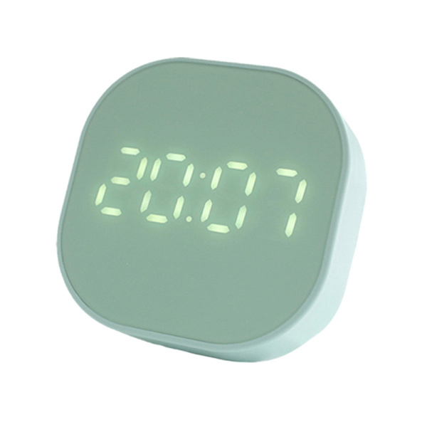 Magnetisk brusevægsur Temperaturvisning med sugekop Køkken og badeværelse Touchscreen timer (Grøn)