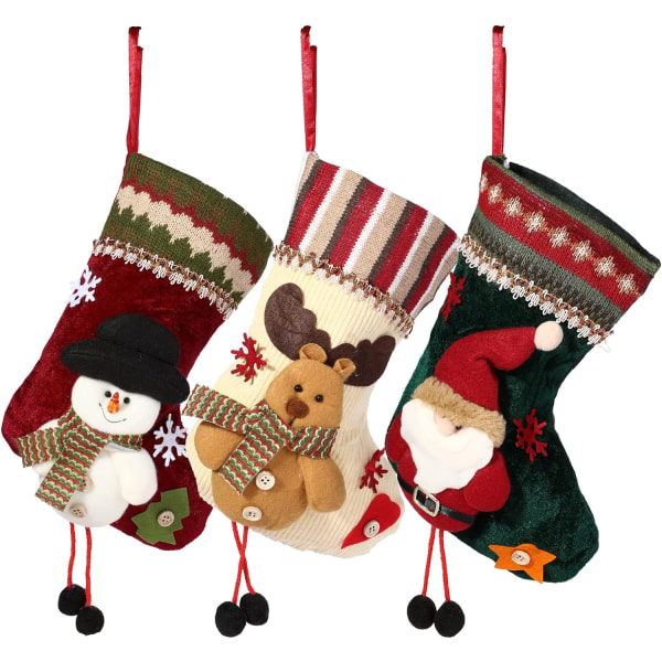 (3-pack) Julstrumpor, Personliga Julstrumpor, X