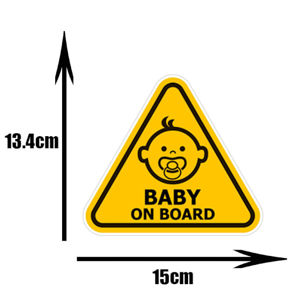 Baby On Board-klistermärken Flerfärgade Bildekaler