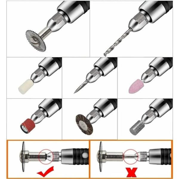 Ledningsfri roterende værktøj, 105PCS 5V 3 hastighed ??Mini borekit roterende T