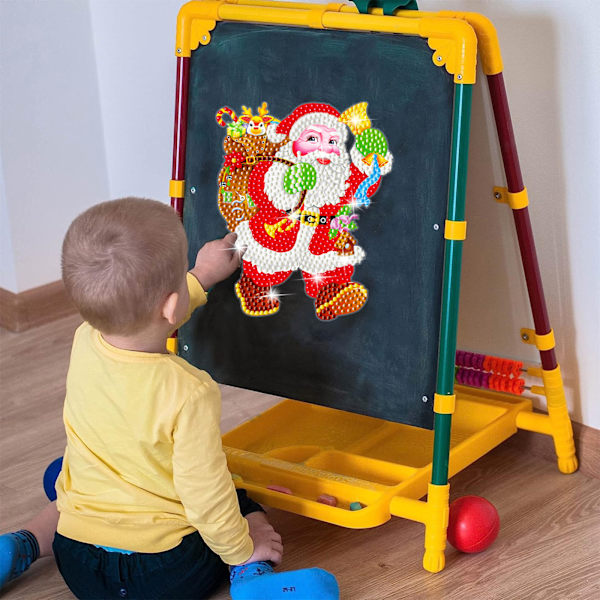 DIY timanttimaalaustarra seinätarra Joulupukki