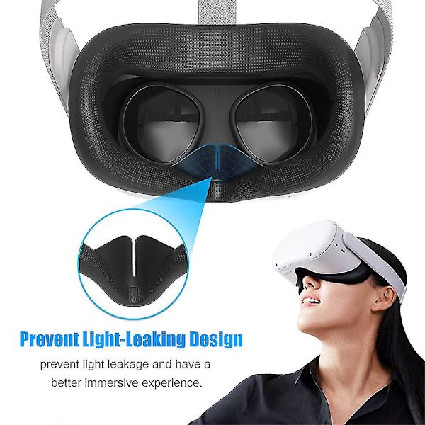 Vr Face Silikonipeite Tyyny Alusta Oculus Quest 2:lle（Punainen）