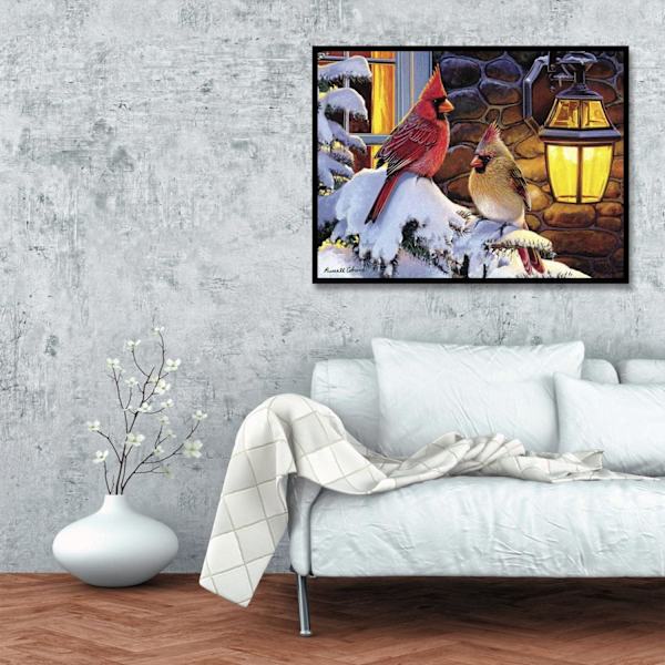 DIY Joulu Linnun Timanttimaalaus Sarjat Aikuisille, Täysi Pyöreä Pora 5D Timanttimaalaus Taide Sarjat, Jalokivi Taide Maalaus Timanteilla Sarjakuva Seinäkoriste 11.8 x 15.7 Tuumaa