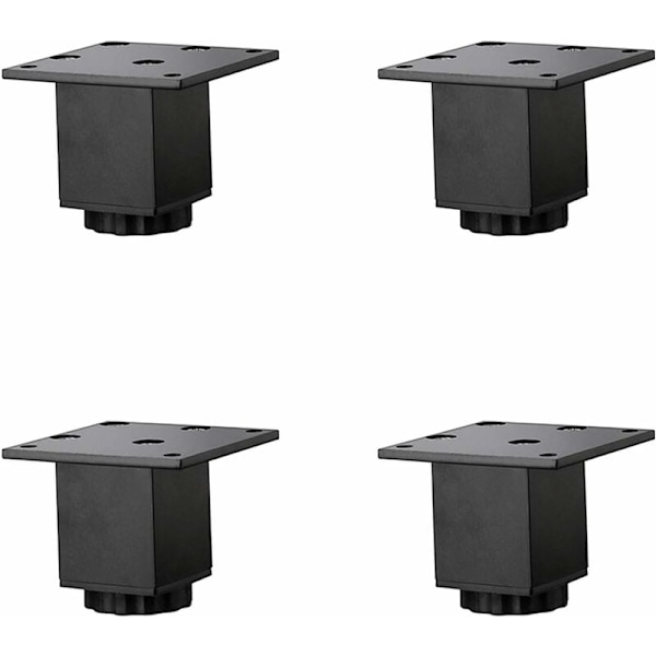 4 Pieces(5cm/2in) Height Adjustable Aluminum Alloy Furniture Legs