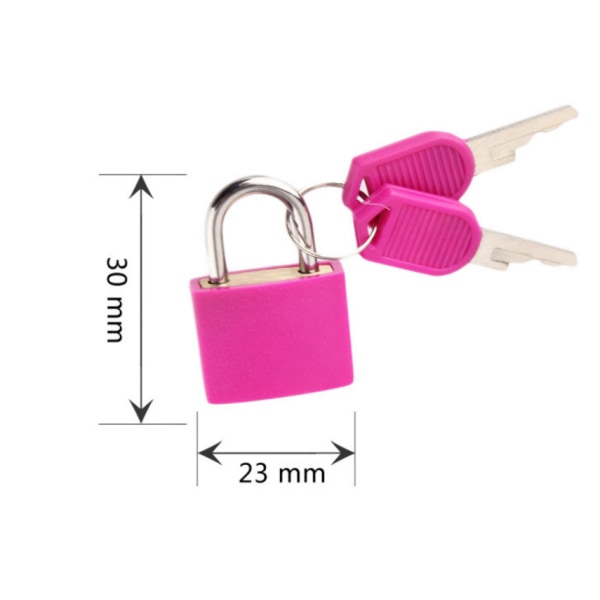 Set of 5 Suitcase Padlocks with Keys - Luggage Small Luggage Locks for Travel Gym Locker Bags Vacation Suitcases