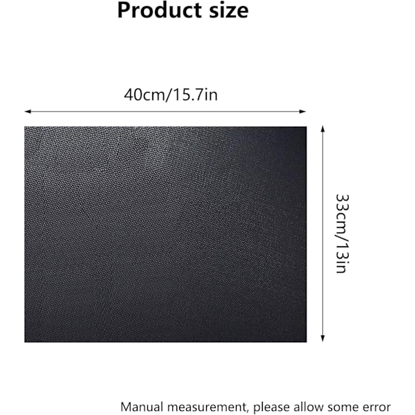 4-delad ugnfoder, nonstick grillmatta för gasugnar, 40 cm x 33 cm, lätt att rengöra, återanvändbar, skyddar ugnens botten