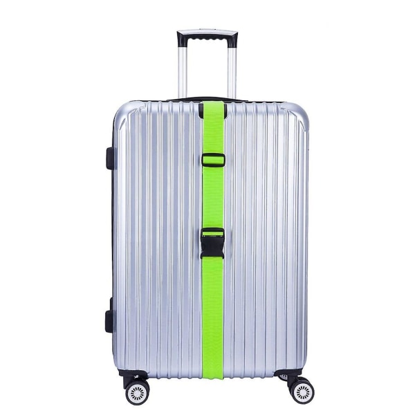 4 pakke bagagestropper til kufferter Rem kuffertbælter (GRØN)