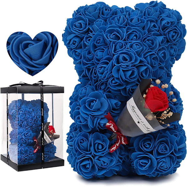 Valentinsdag Gave, Rosebjørn, Evig Rose Blomst til Hendes Valentinsdag Gave Fødselsdag Gave Blå