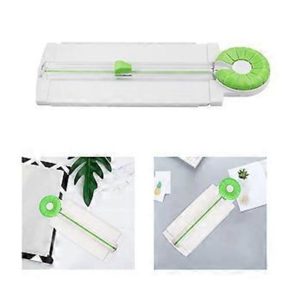Papirkutter 12 i 1 Multifunksjonell Trimmer 9 Buet Klippealternativ For Håndverk Og Scrapbooking Sklisikker