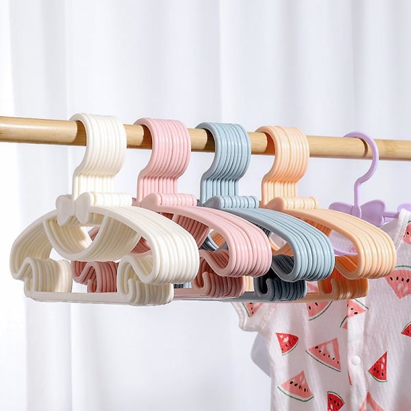 10 st Set Barnbågshängare Hem Baby Klädhängare Plast Klädhängare Lätt att använda