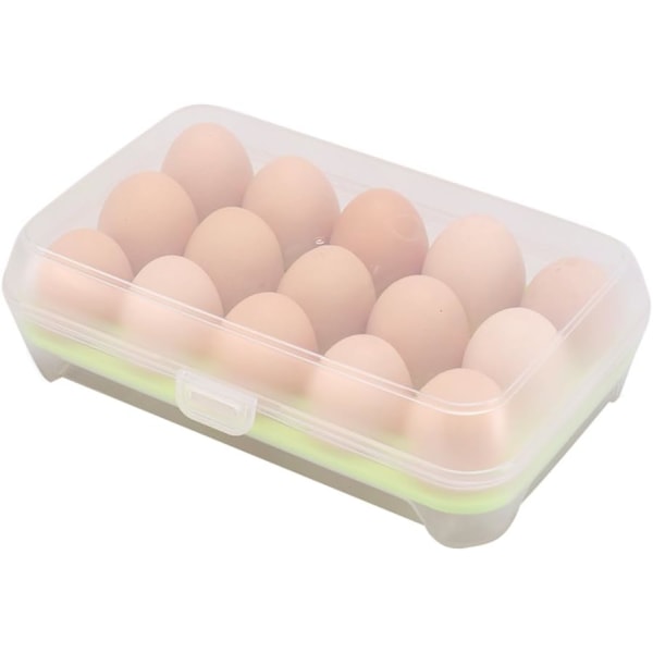 Ägglåda Ägghållare Matlåda Plast Äggförvaring 23 * 15 * 7cm
