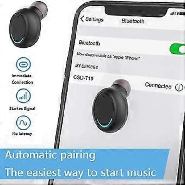 Bran Bluetooth -nappikuulokkeet 150 tunnin langattomalla toistoajalla