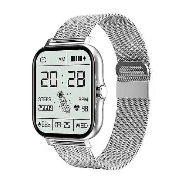Gt20 Smart Watch Silver Stålband Silver