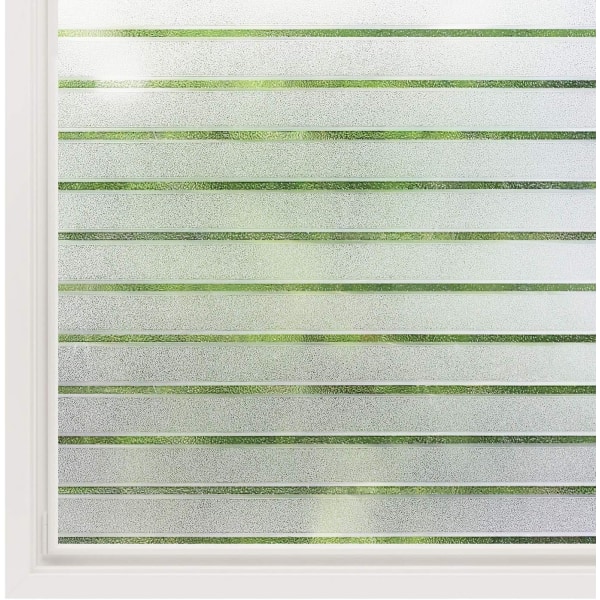 Electrostatic Window Film Horizontal Stripe Pattern Opaque Window