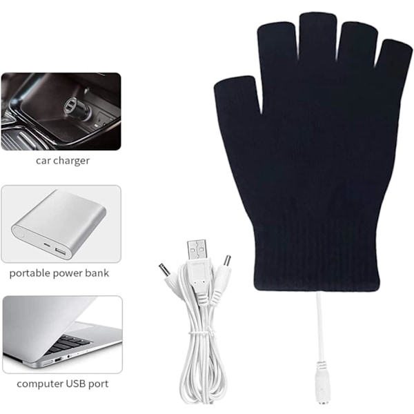 USB-opvarmede handsker, vinteropvarmede handsker, USB-opvarmede handsker, Wint