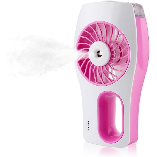 Portable Water misting Fan Cooling Fan Hand Held Battery Operated