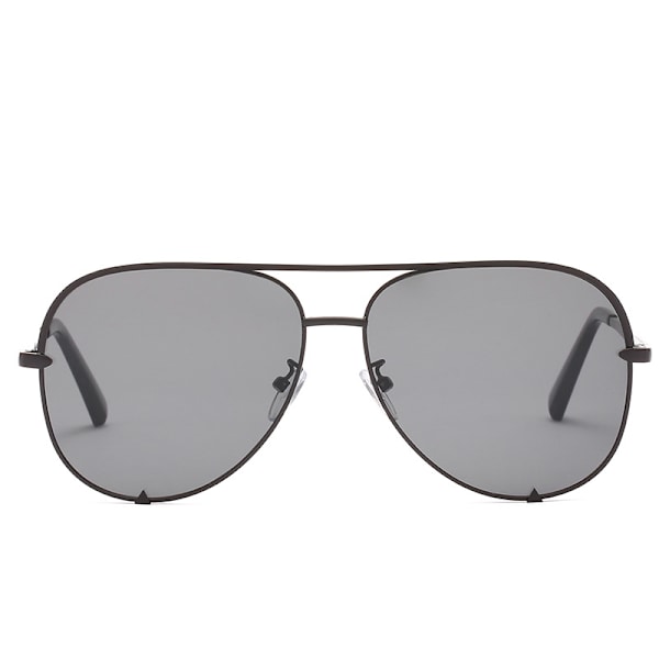 Klassiske solbriller 1 stk. Svart sorte linser Svart one size unisex.