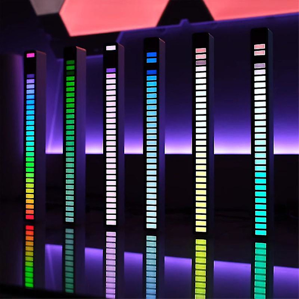 Rgb stemmestyrt lyd stemmestyrt musikkrytmelampe Led atmosfærelys datamaskin bil atmosfære pickup lys bil Led lys