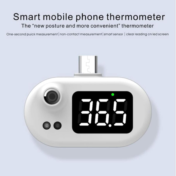 USB Smart Phone Infrared Contactless Thermometer iphone Easy to U