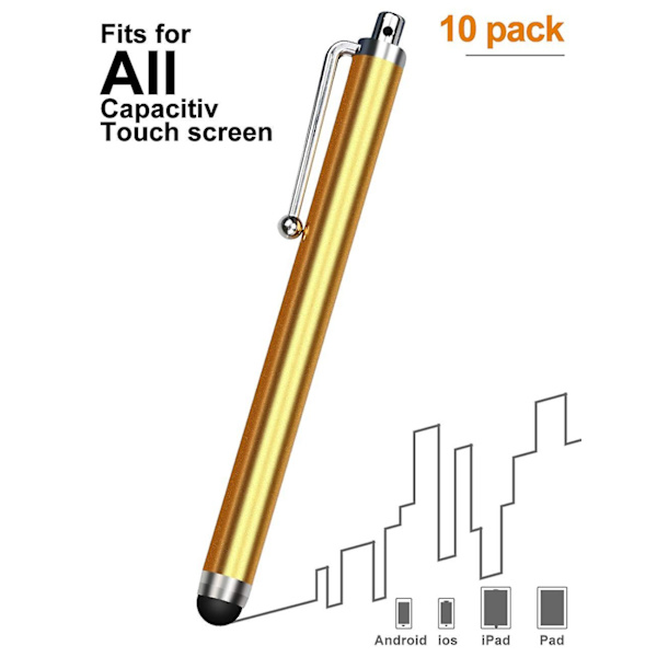 Stylus-kynä 10 kappaleen pakkaus universaaliin kosketusnäyttöön kapasitiivinen stylus（30 kpl）