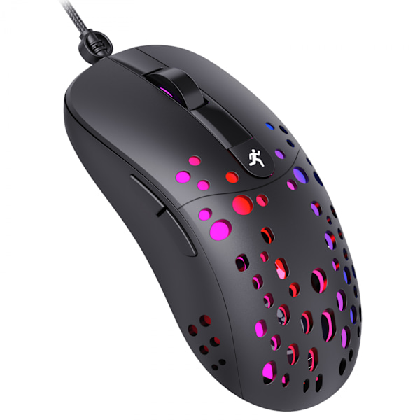 Mus med ledning og RGB