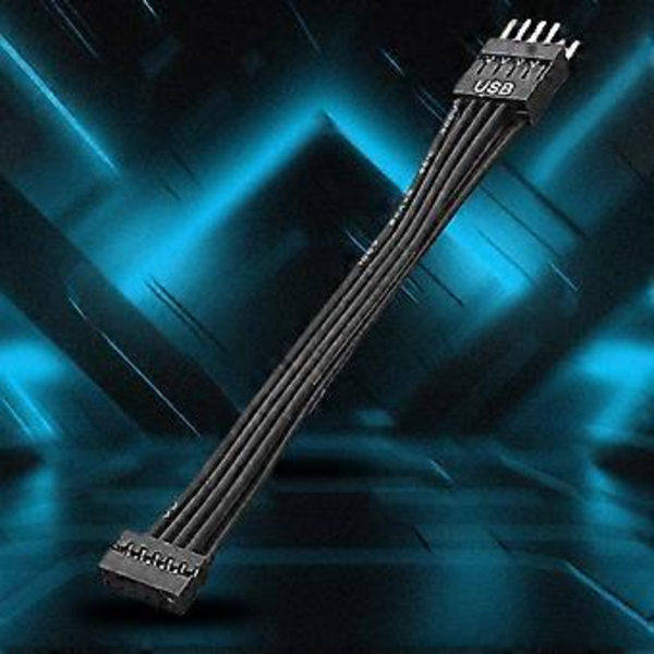 Mini USB 9-nastainen kytkentäkaapeli tietokoneen emolevylle rungon sovitinmuunninkaapelille