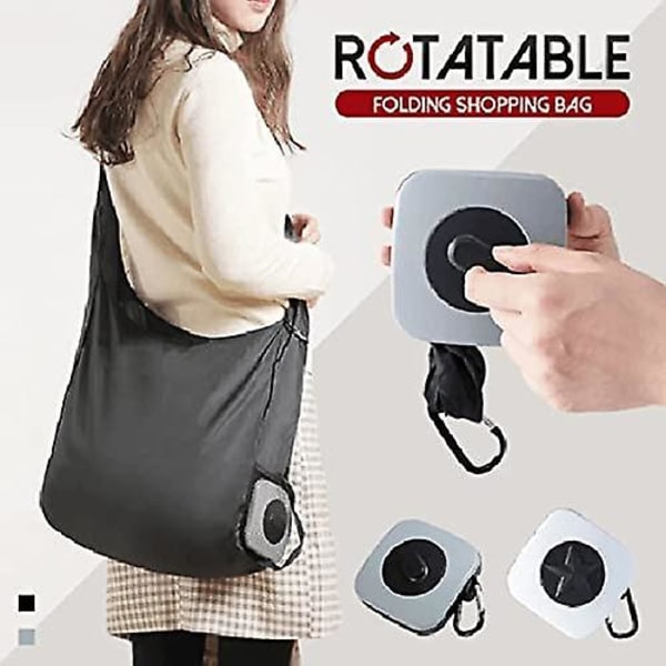 Roterende handlepose, sammenleggbar bærbar handlepose, matlagring