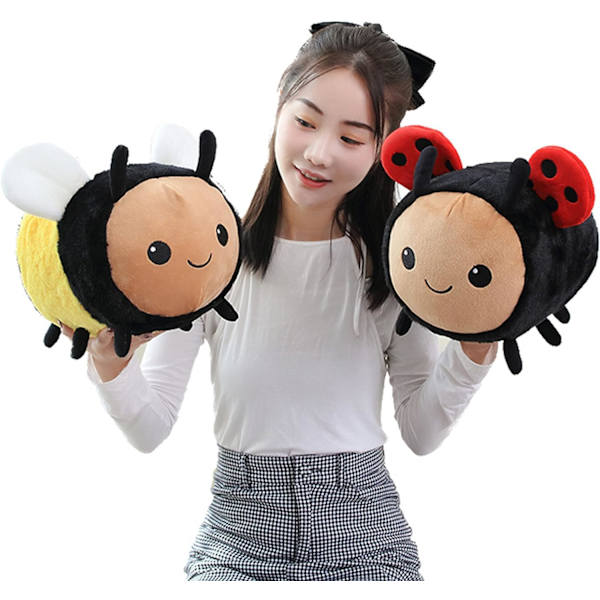 Sød super blød bi plys bamse legetøj Kawaii bi plys pude pude udstoppet dyr dukke Halloween fødselsdag gave til børn drenge piger(B)