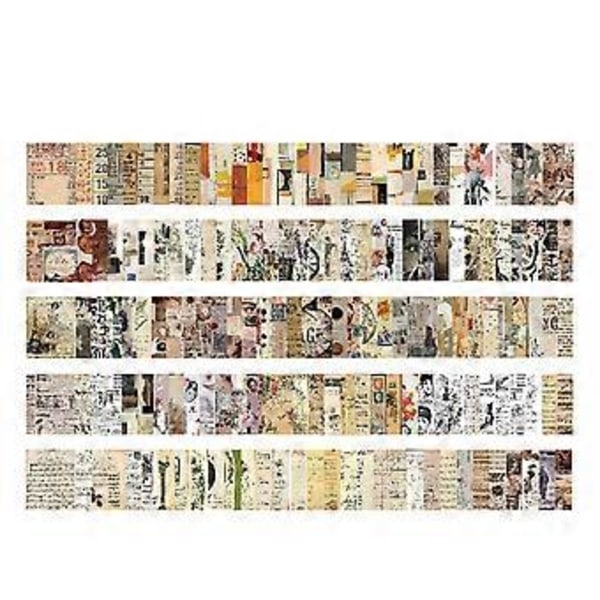 50 Ark Notesblokke Vintage Unikke Dekorative Multifunktionelle Memoblokke til Scrapbog Dagbøger DIY