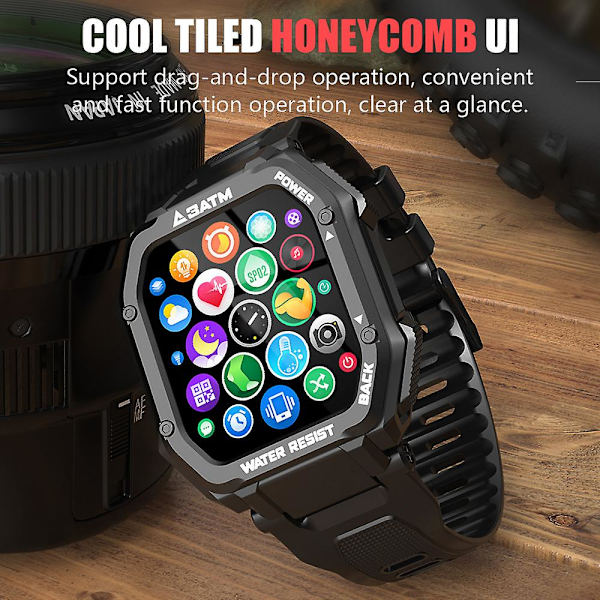 C16 Bluetooth Smart Watch 1,69 tommer skærm (grøn)