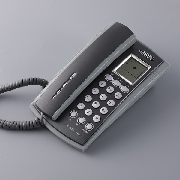 Sladdtelefon Liten hemtelefon Fast telefon med nummerpresentation
