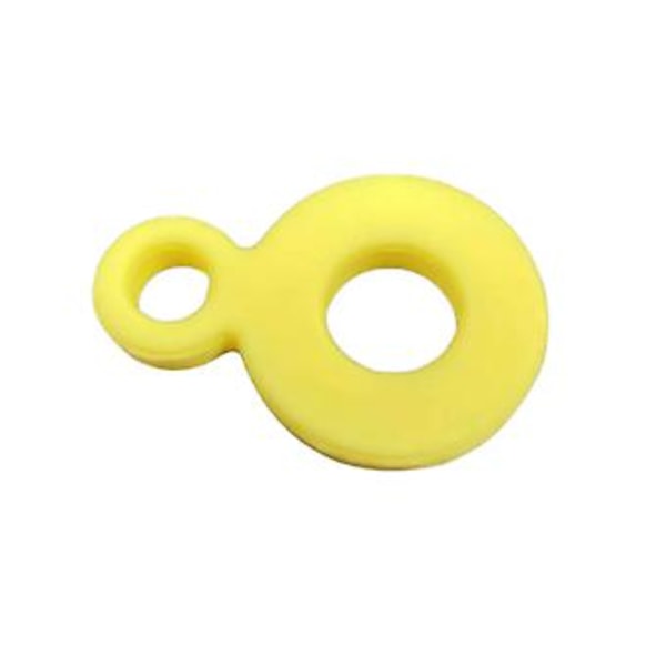 Silikonhänge för mugghalm Färgglada drickshalm Hängande hängen Eleganta dryckesvaror Hängare Tillbehör gul yellow